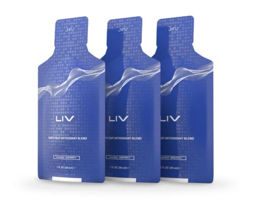 LIV Superfrucht-Gel von JIFU mit hochdosierten Antioxidantien zur Unterstützung des Immunsystems und Zellschutz durch natürliche Pflanzenstoffe.