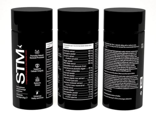 Hochwirksame Antioxidantien-Formel STM von JIFU zur Stärkung des Immunsystems, Zellregeneration und zum Schutz vor oxidativem Stress.
