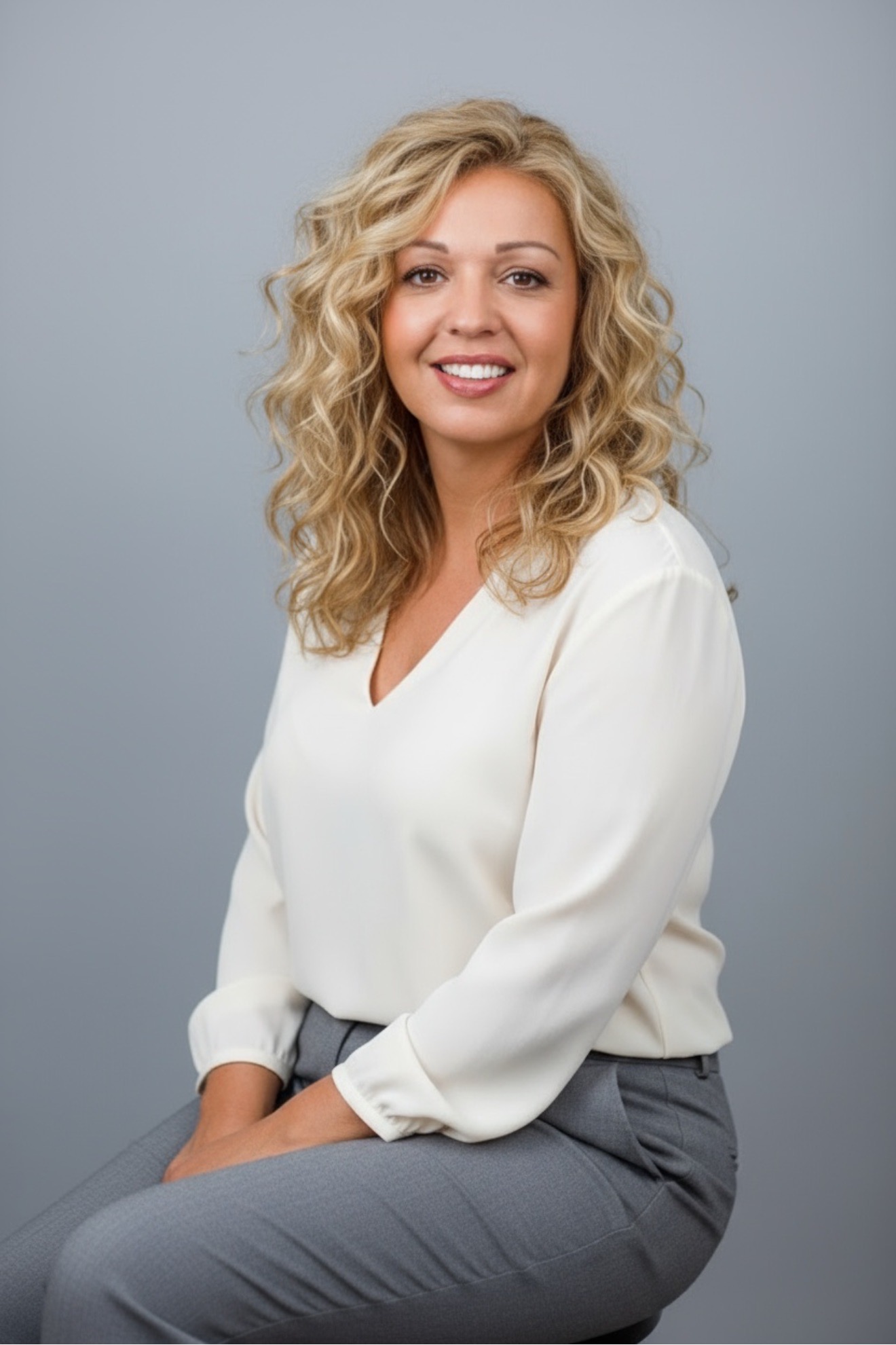 Franziska Pröll – Business Mentorin stehend mit klarer Präsenz