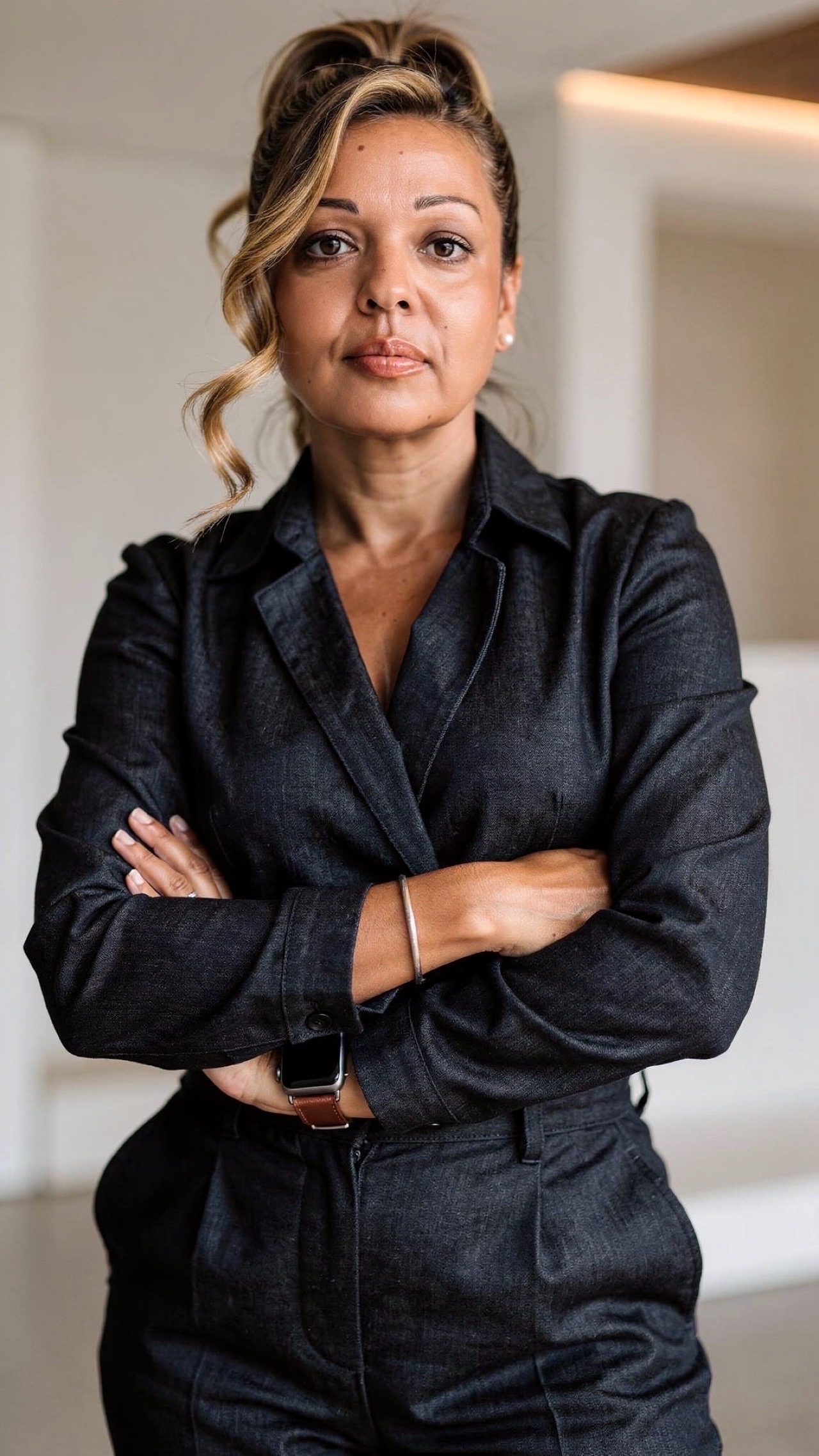 Franziska Pröll – Business Editorial Portrait Camel Suit