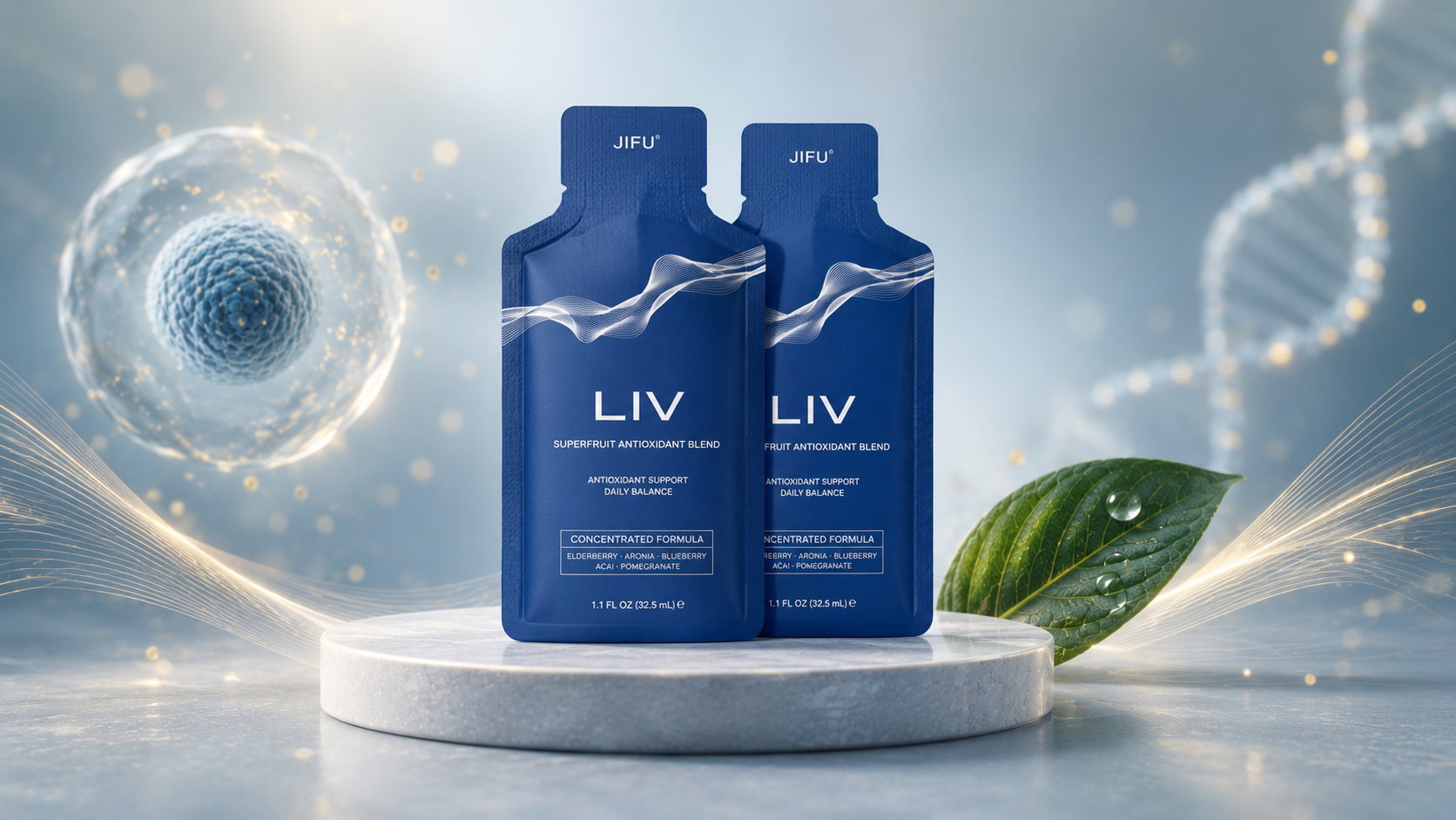 JIFU LIV kaufen – Superfruit Antioxidant Blend Sachets für Zellschutz und antioxidative Balance