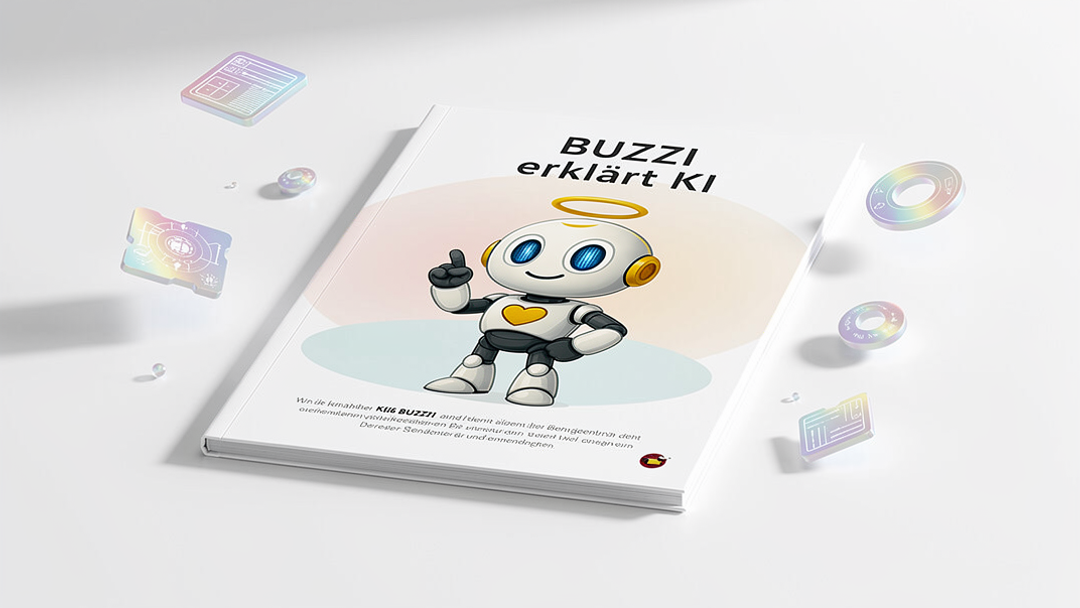 Buzzi erklärt KI – Workbook Mockup